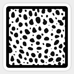 Black and White Cheetah Print Animal Print Sticker